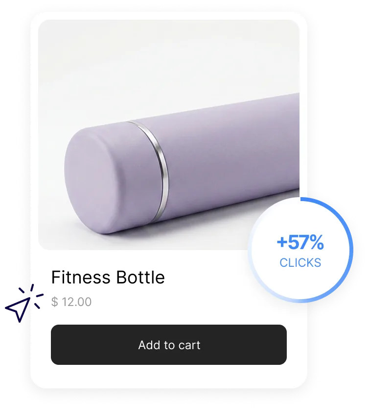 Product listing with improved click performance